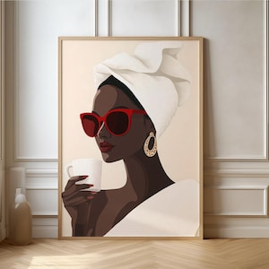 Black Woman Wall Art, Black Girl Art, Black Girl Wall Art, Black Poster art, black girl poster, Black woman art, Digital wall art, Wall Art