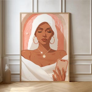 Black Woman Art, Trend art, Black Woman Wall Art, Black Girl Wall Art, digital wall art, Black girl art, Black poster art, black girl poster