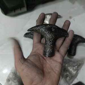 Antique Black Eagle Walking Stick Handle 11 CM gift for Christmas Halloween Birthday Fathers Day unicorn