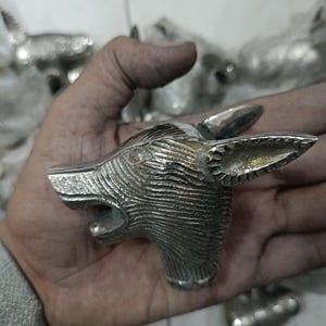 Antique Dog Stick Handle 11 Cm Aluminum Handle