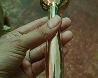Brass Walking Stick Heavy Top Handle, Home Decor