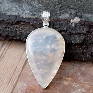 Blue Fire Opal Gemstone Pendent*925 Sterling Silver Pendent*Handmade Pendent*Pear Shape Jewelry*Simple Design Necklace*Wonderful Jewelry/R41