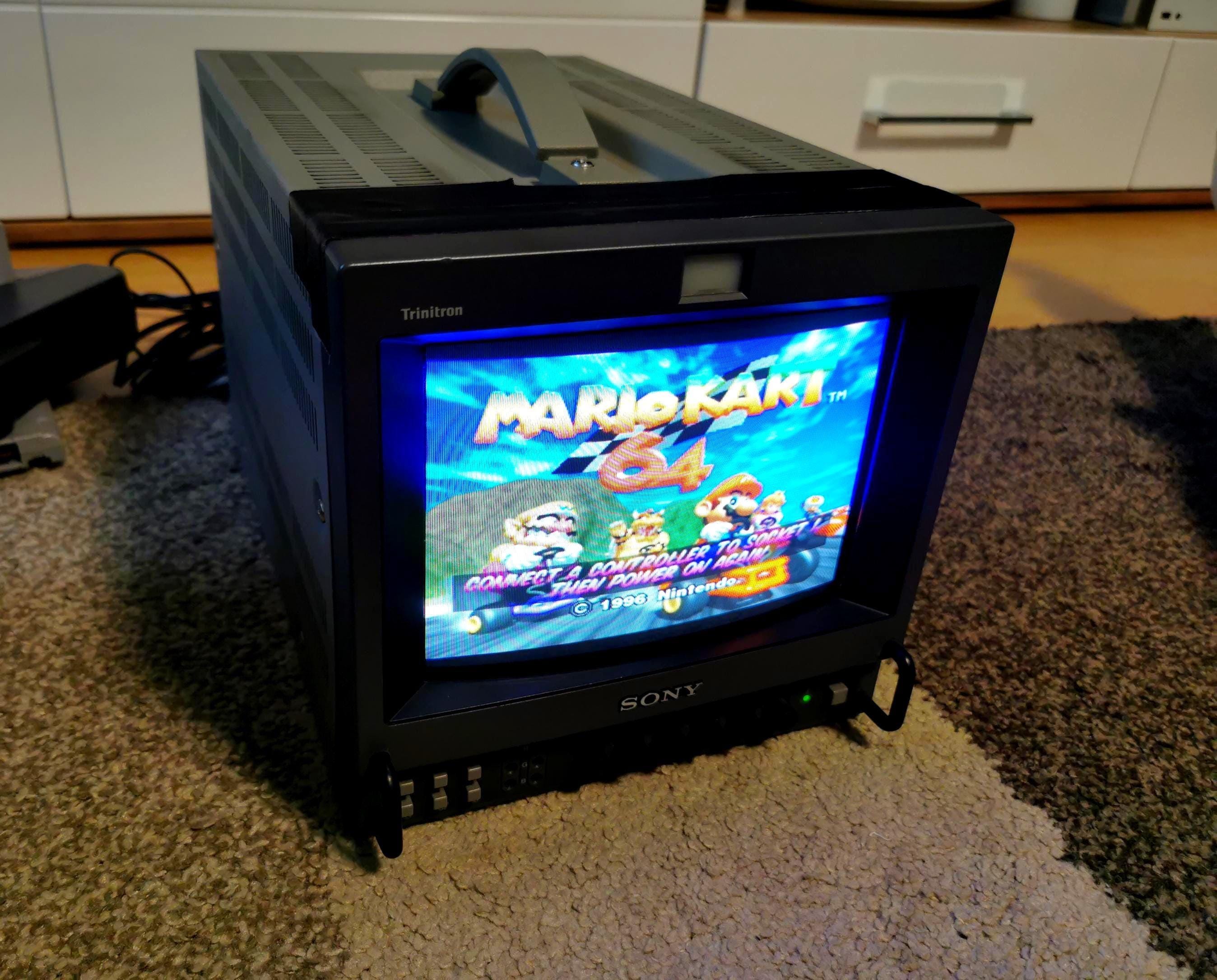Sony PVM 9041QM Trinitron 9 Inch Tube Monitor Retro Gaming PAL CRT