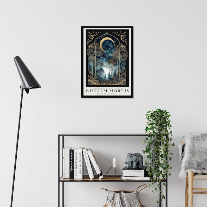 William Morris Moon and Stars Cotton Prints Collection, Fine Art ...