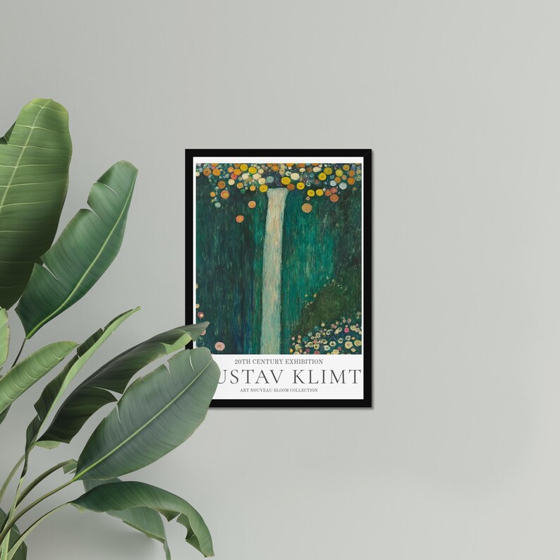 Gustav Klimt Flower Garden Painting Print, Fine Art Exhibition Print ...