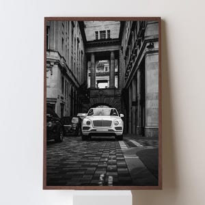 Bentley Poster, Sports Car Wall Art, Gift for Him, Vintage Car Poster, Iconic Car Poster