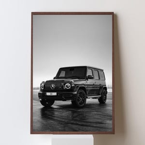 Mercedes G Wagon Poster, Sports Car Wall Art, Gift for Him, Vintage Car Poster, Iconic Car Poster