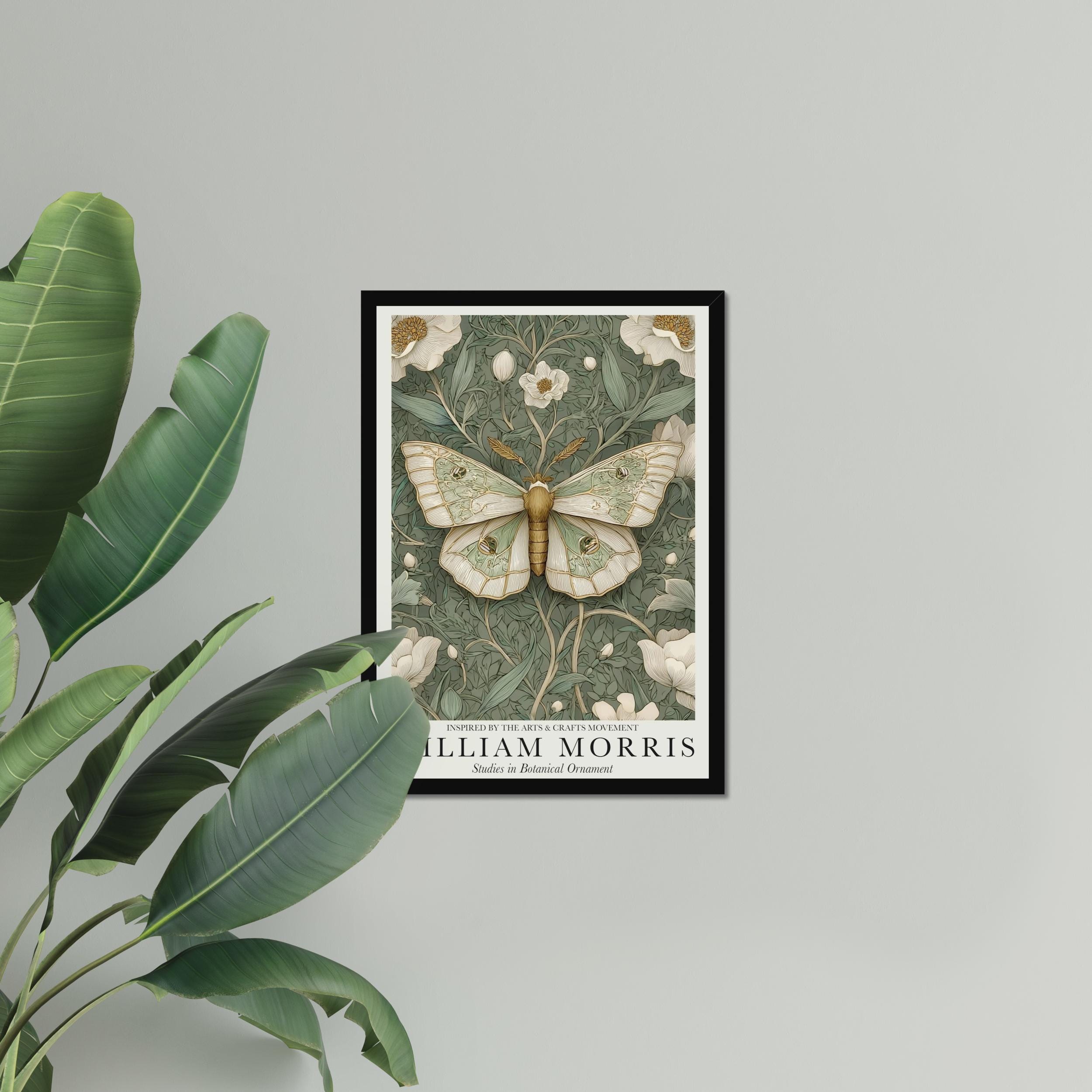 William Morris Floral Butterfly Cotton Prints Collection, Fine Art ...