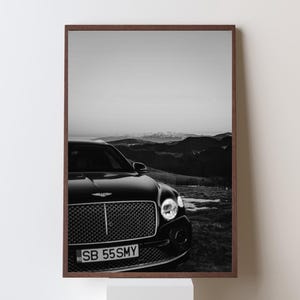 Bentley Poster, Sports Car Wall Art, Gift for Him, Vintage Car Poster, Iconic Car Poster