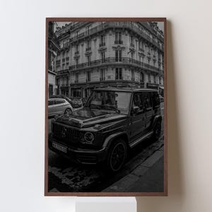 Mercedes G Wagon Poster, Sports Car Wall Art, Gift for Him, Vintage Car Poster, Iconic Car Poster