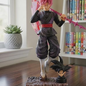 FIGURINE DRAGON BALL Super Saiyan Goku Rose Noire Ichiban Kuji E EUR