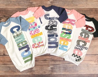 personalized baby gowns and hats