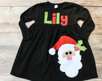 Christmas Dress for Girls, Santa Dress, Santa Outfit, Christmas Santa Dress