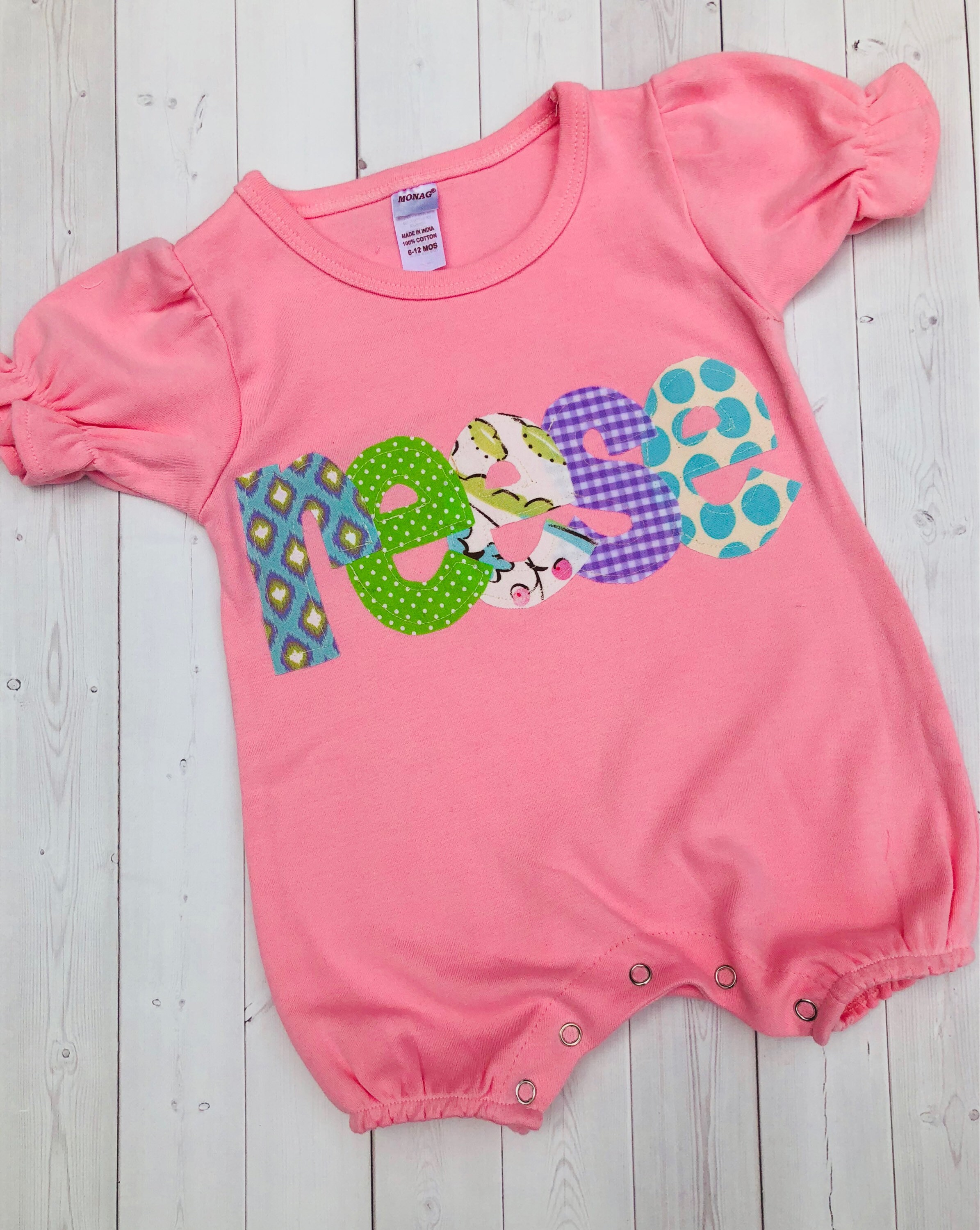 Baby Girl Romper/Personalized Romper/Baby Shower Gift/Baby Etsy