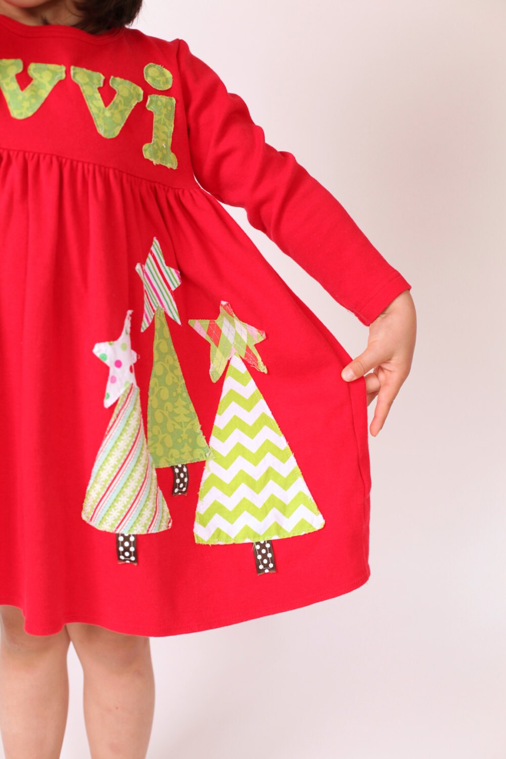 Long Sleeve Girls Christmas Tree - Etsy