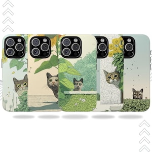 Cat Lover Gift, Cute Cat Phone Cases for iPhone 16, 15, 14, 13, 12, 11,XS Pro Max Plus | Samsung S25,S24,S23,S22,S21,S20,S10 | Pixel 9,8,7