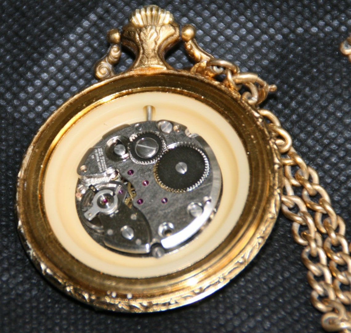 Vintage Majestime 17 Jewels Swiss Made Pocket Watch Hunting Etsy