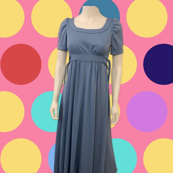 Vintage Bridesmaid Dress blue - Gem