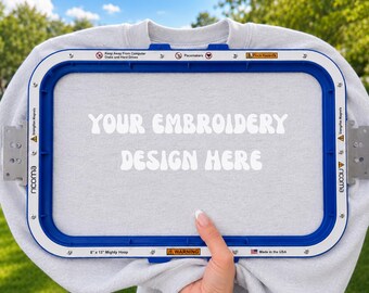 Gildan 18000 Mockup Ash Grey | Embroidery Sweatshirt Mockup | Embroidery Hoop Styled Stock Photo | Etsy Mockup l Digital Mockup