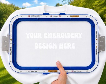 Gildan 18000 Mockup White | Embroidery Sweatshirt Mockup | Embroidery Hoop Styled Stock Photo | Etsy Mockup l Digital Mockup