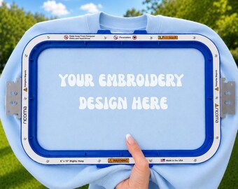 Gildan 18000 Mockup Light Blue | Embroidery Sweatshirt Mockup | Embroidery Hoop Styled Stock Photo | Etsy Mockup l Digital Mockup