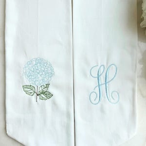 Custom Hydrangea Wreath Sash | Seasonal | Spring & Summer Decor