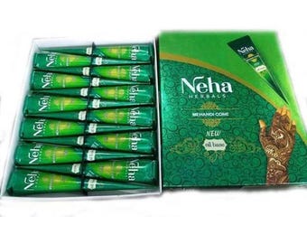 Herbal Henna Cones - Natural Temporary Tattoo Mehandi Ink