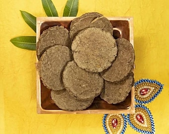 Handmade Cow Dung Cakes for Vedic Fire Rituals | Havan Puja Supplies