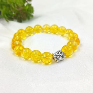 Natuurlijke citrien edelsteenarmband: uniseks helende kristallen sieraden
