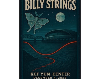 Billy Strings Louisville KY | Dec 4, 2025 | KFC Yum! | Concert Poster | Night 1