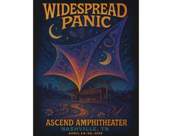 Widespread Panic Nashville 2025 Print: Ascend Amphitheater Fan Art - Limited Edition