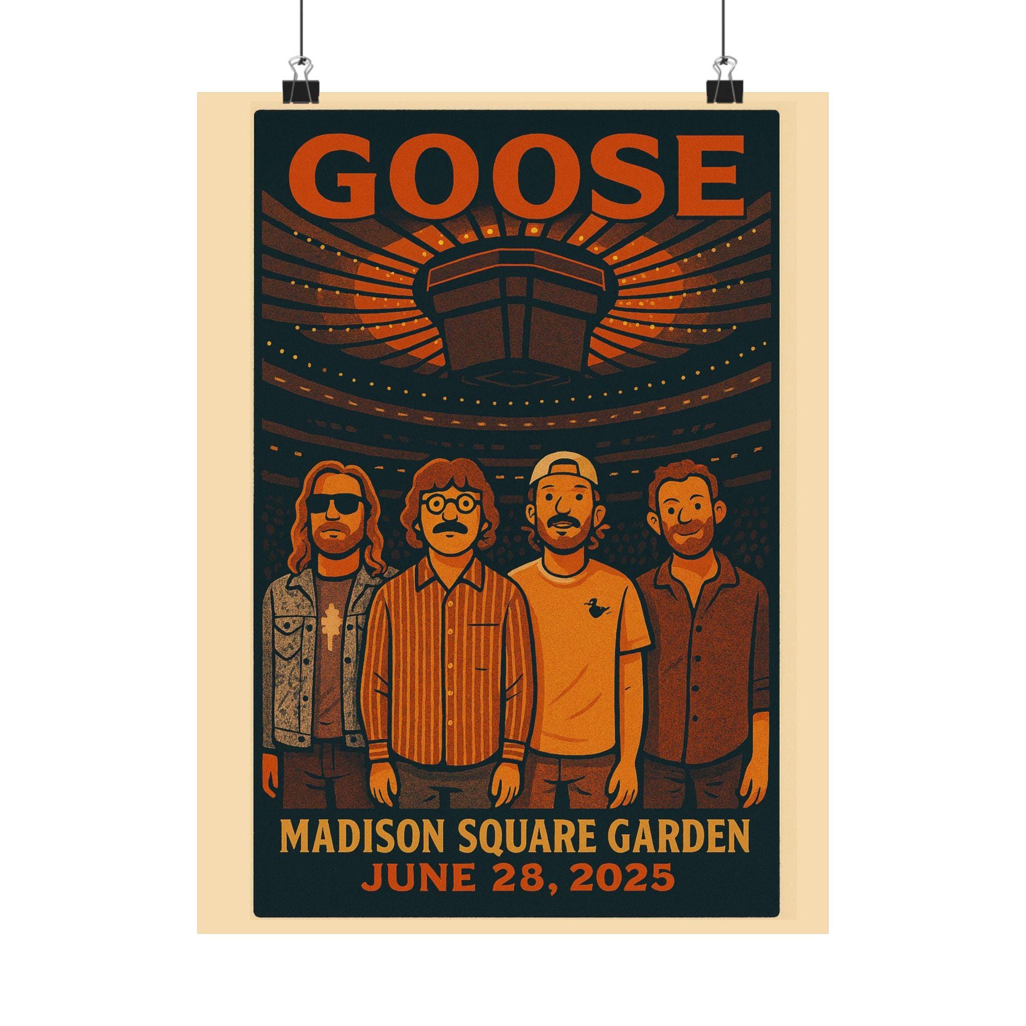 Goose MSG Concert Poster: Psychedelic Band Art, Limited Edition - Etsy