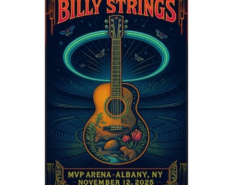 Billy Strings Albany November 12, 2025 | MVP Arena | Concert Poster | V1
