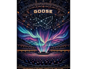Goose  | 4/10/26 | Asheville, NC | Concert Poster  | V1