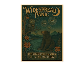 Widespread Panic Asheville Poster: Limited Edition Fan Art Screen Print