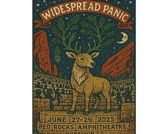 Widespread Panic Red Rocks Amphitheater June 27-29 2025 in Morrison Colorado