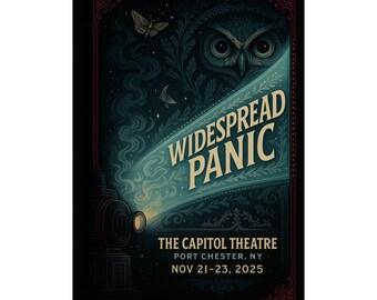 Widespread Panic Capitol Theatre Concert Print | November 21 - 23, 2025 | Port Chester | Variant 2