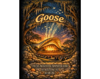 Goose  | 4/18/26 | St. Augustine, FL | Concert Poster  | N1