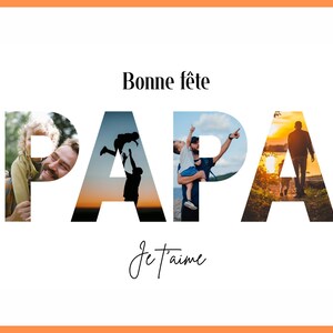 Printable Father's Day Gift Collage - Photo Collage - Gift for Dad - Personalized Gift