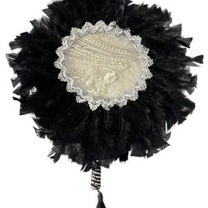 African / Nigerian Wedding Feather Hand Fans for Brides and Bridesmaids