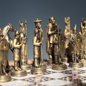 Seljuk vs Byzantine Chess Set–Handmade Medieval Chess Game –Historical Chess Pieces –Luxury Gift for Men & Collectors-Best Selling Chess Set