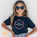 Back to school gift 2026, Personalized T-shirt for schoolchildren with name, enrollment, first day of school, shirt for girls and boys. product logo