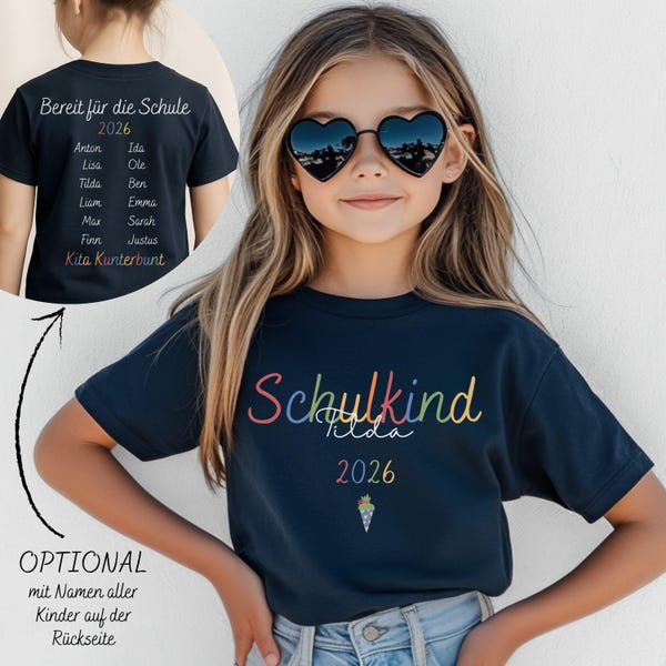 Regalo para graduación de kinder 2026, Camiseta personalizada para escolares con nombre, matricula, inicio de clases, camiseta para niñas y niños.