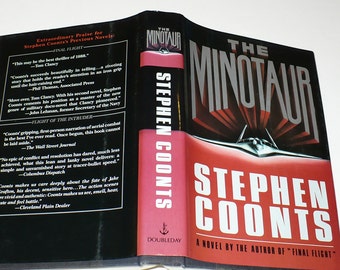 Stephen Coonts,The Minotaur, Book, Literature Fiction, Mystery Thriller, A Military Novel,  C. R. 1989, Hardcover, Dust Jacket,