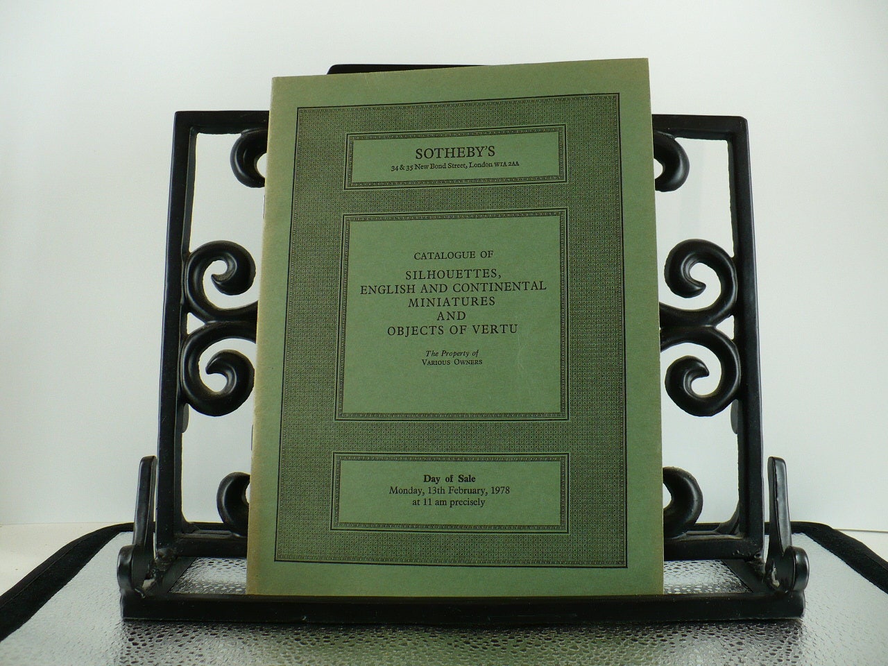 Books, Art,Collectibles, Sotheby's Parke Bernet & C. Bond Street, Londen, Prices Estimates, Photos, Four Auction Books, One Price, Very Good