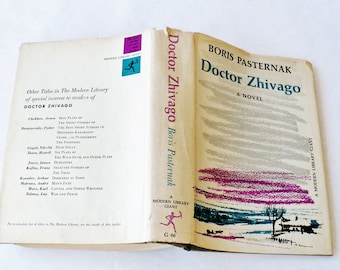 Books, Literary Fiction, Doctor Zhivago, Boris Pasternak, Modern Library GiantRandom House, 1958, Bennett Cerf, Donald S. Klopper Hardcover,