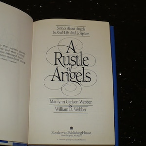 Books Religion & Spirituality, The Rustle of Angels, Signed 5th Print, Angels Stories, Vintage book Hardcover Jacket, C.R.1954, Real Stories