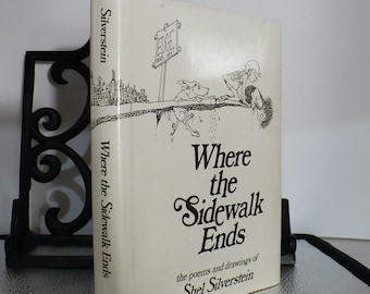 Children's Books Poems, Where the Sidewalk Ends, the poems and drawings of Shel Silverstein, Publisher Harper and Row, 1174 Code, 166 pages.