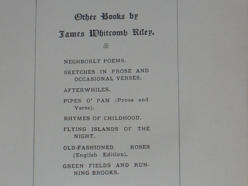 Poetry Books, Illustrations, Poems Here At Home By James Whitcomb Riley, C.R. 1893, Also Author of Little Orphan Annie, Illust B/W. H.C. image 3