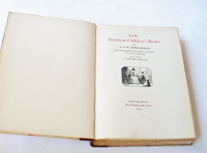 Collectible Children's Book Signed by A.S.W. Rosenbach Etsy